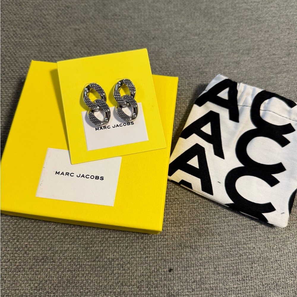 Marc Jacobs Silver Hoop Earrings